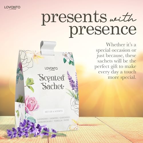 Lovonto 6 Pack Scented Sachet Bags for Home and Car