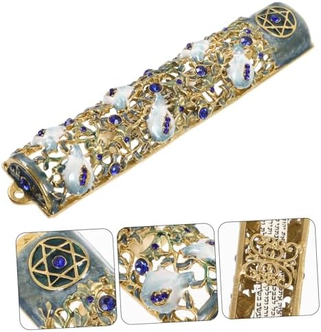 Elegant Mezuzah Door Accent Hanukkah Decoration with Blessing Scripture