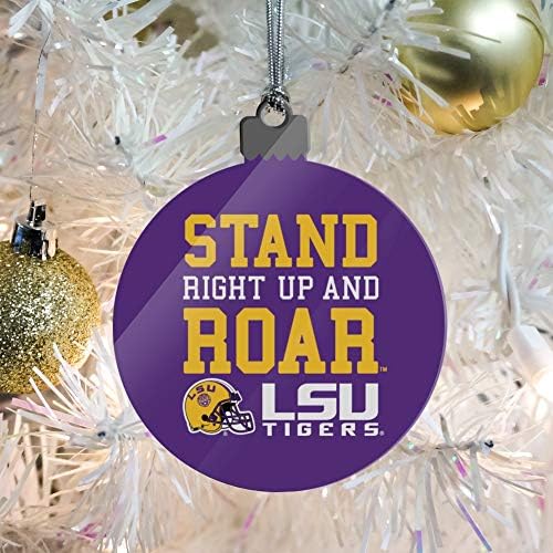GRAPHICS MORE LSU Tigers Football Acrylic Christmas Ornament