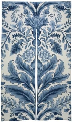 Japanese Noren Blue Pattern Door Curtain 34x57