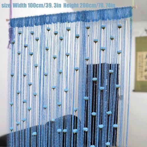 Rose Thread Curtain 39x79 Inch Elegant Door Tassel