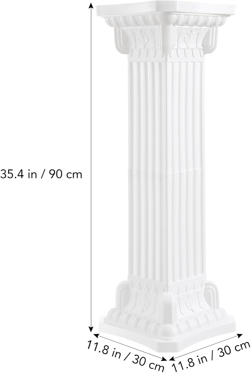 ERINGOGO Column Statue - White Roman Pillar Display Pedestal