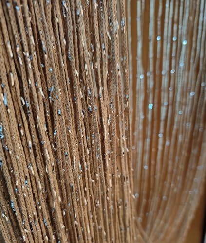 2PCS 39x79inch Glitter String Curtain Doorway Decor