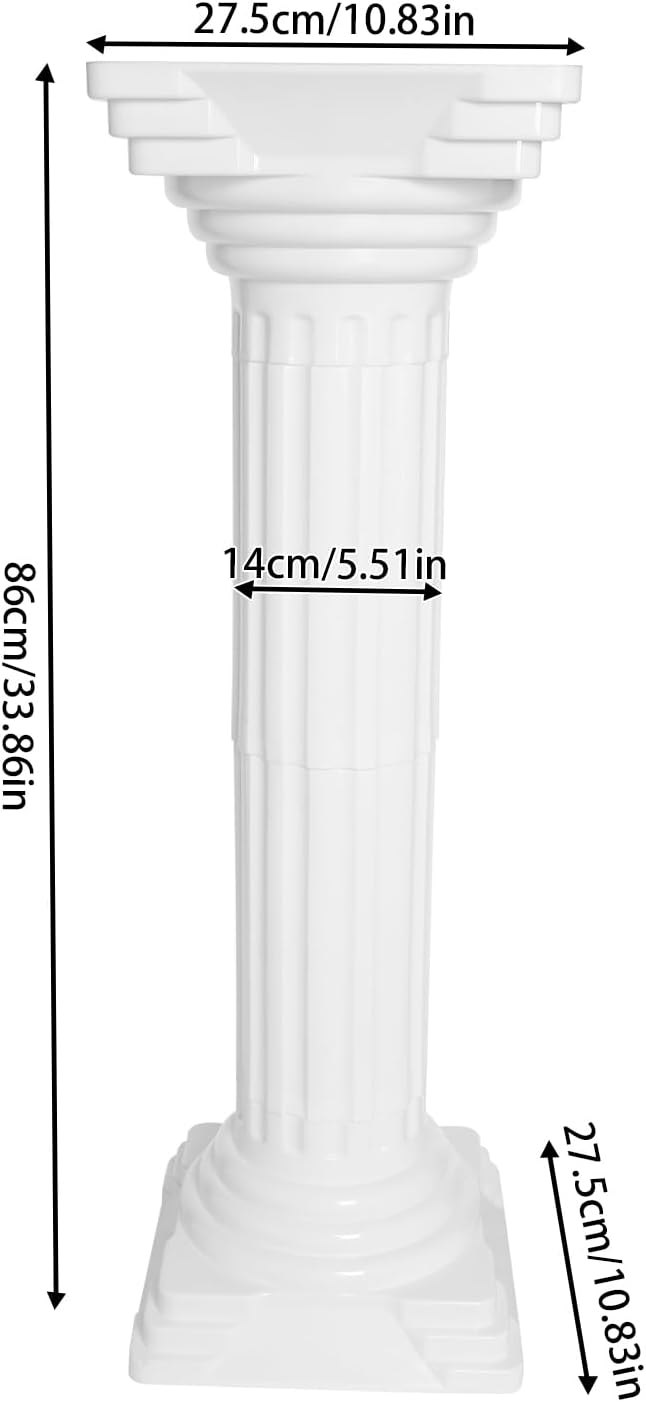 Roman Pillars Decor Set 4Pcs for Wedding and Events