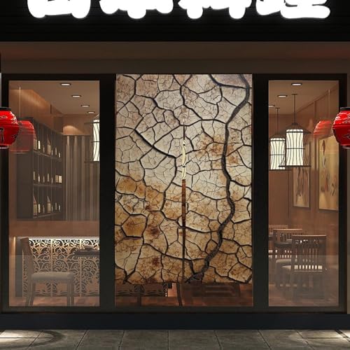Japanese Noren Door Curtain Split Design 34x57 Inches
