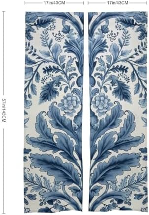 Japanese Noren Blue Pattern Door Curtain 34x57