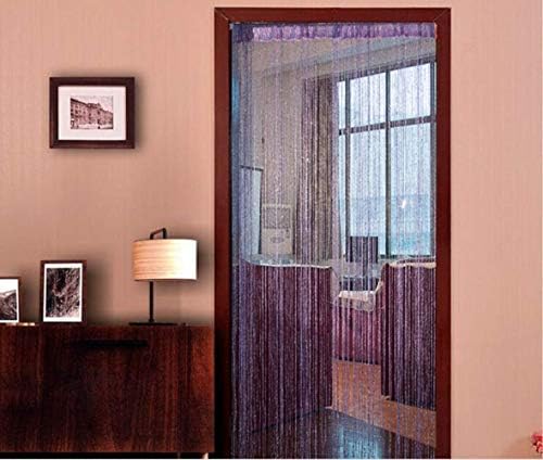 Topixdeals Door Fringe Curtain Silver Ribbon Strip Tassel