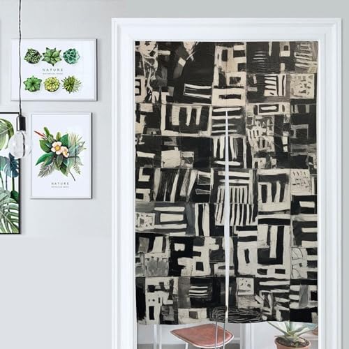 Weird Shape Printed Door Curtain for Split Doorways