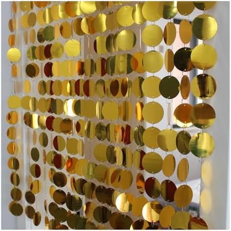 Blue PVC Sequins Curtain 5 Strips 180cm