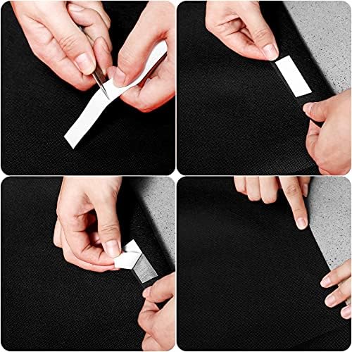 Shappy Black Carpet Runner Rug 26x30ft for Parties
