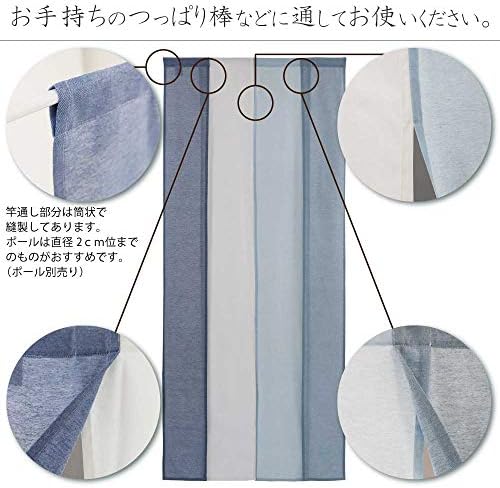 Sunnyday Fabric Doorway Curtain Blue Japanese Noren