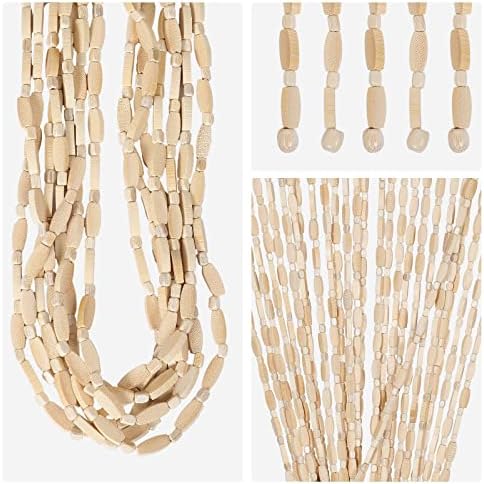 Handmade Bamboo Beaded Curtain 52 Strands 355 x 75 Inches