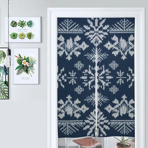 Japanese Noren White Knitted Door Curtain 34x57