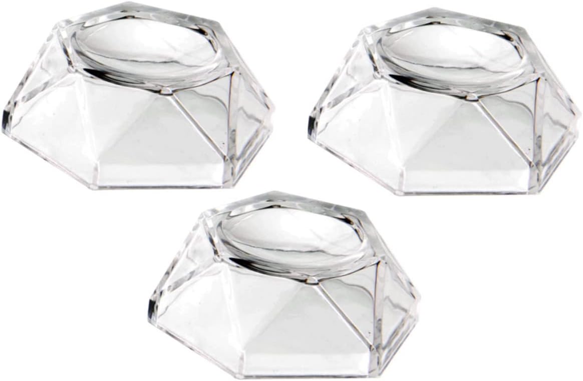 3pcs Acrylic Crystal Display Base for Decorative Showcases