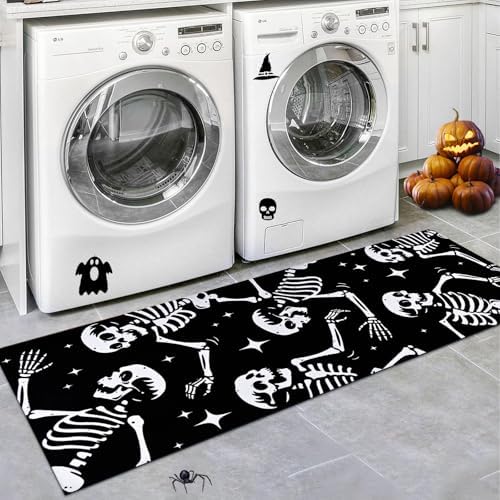 Likiyol Halloween Runner Rug - Skeleton Design
