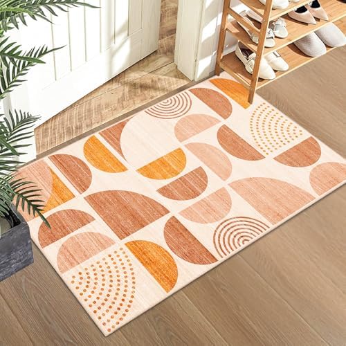 MUJOO Boho 2x3 Area Rug Washable Non Slip