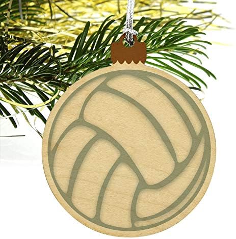GRAPHICS AND MORE Volleyball Ball Wood Christmas Ornament