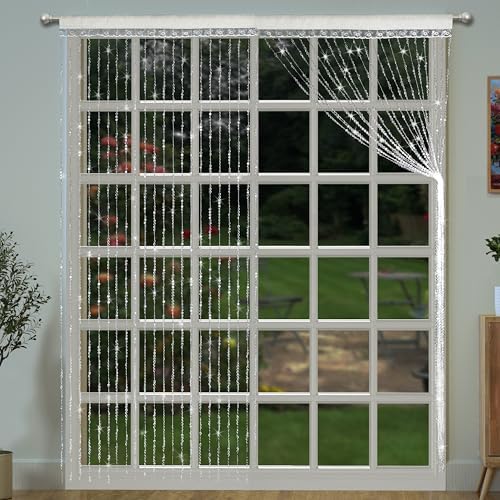 YaoYue Crystal Beaded Curtain Door Divider Decor
