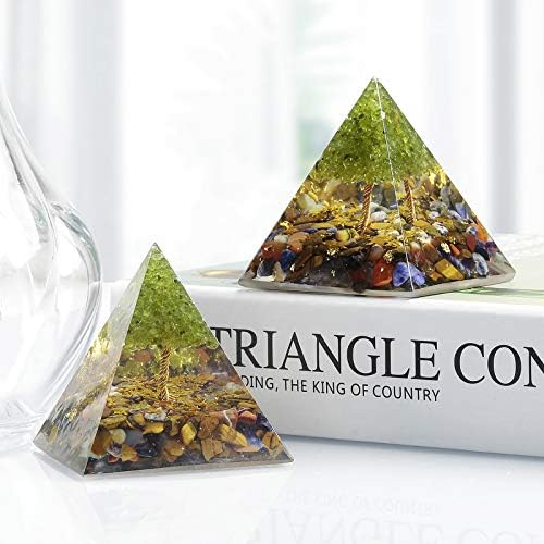 Rockcloud Tree of Life Orgone Pyramid Crystal Energy Generator