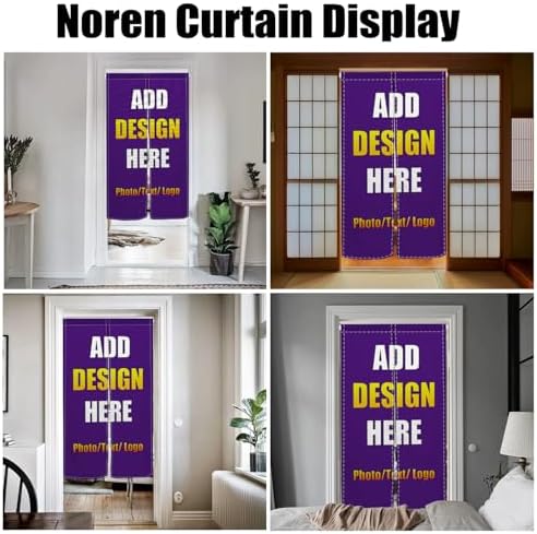Custom Noren Curtain with Photo and Logo 283 x 472