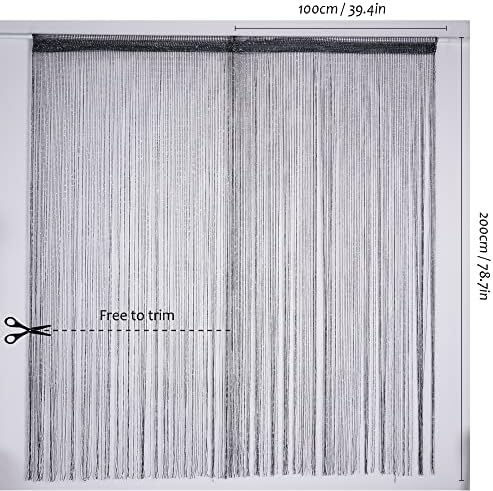 Vagasi 2 Pack Beaded Curtain 39x79 Inch String Door Divider