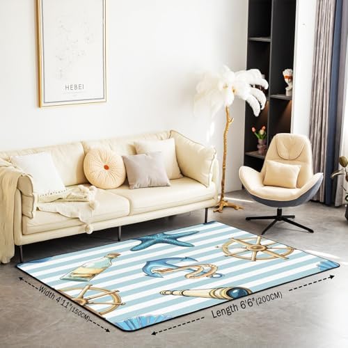 Erosebridal Nautical Area Rug 66 x 411