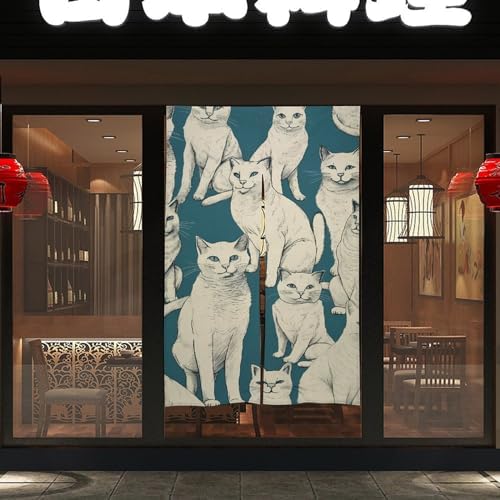 Japanese Noren Animal Pattern Door Curtain 34x57
