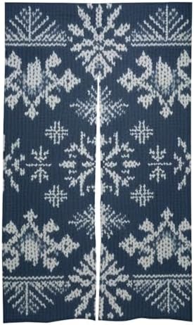 Japanese Noren White Knitted Door Curtain 34x57