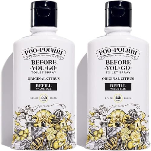 Poo Pourri Original Citrus Toilet Spray Refill 9 Fl Oz 2 Pack