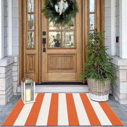KOZYFLY Striped Halloween Rug 275x43 Inches