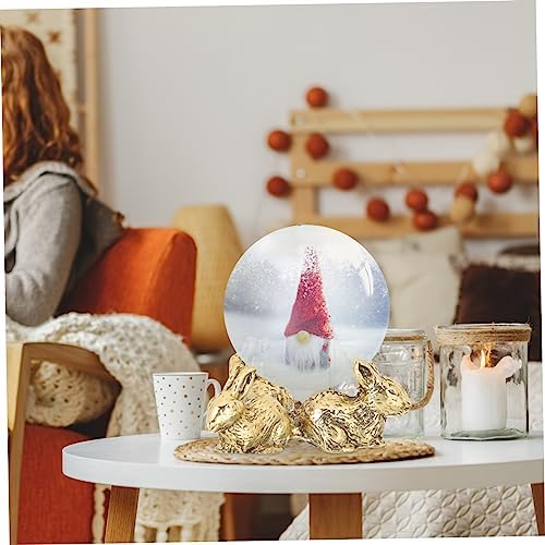 ERINGOGO 50g Rabbit Shaped Crystal Ball Display Base