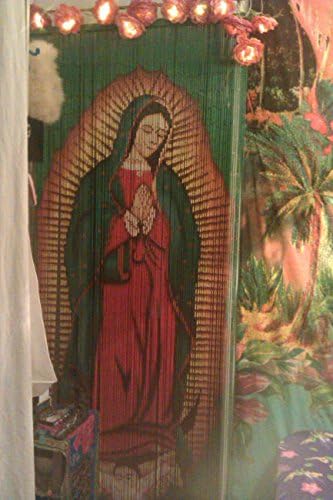 ABeadedCurtain 125 Strand Virgin Mary Beaded Curtain Handmade with 4000 Beads