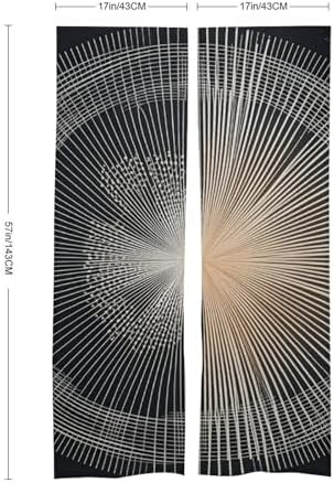 Japanese Noren Door Curtain with Laser-Cut Design 34x57