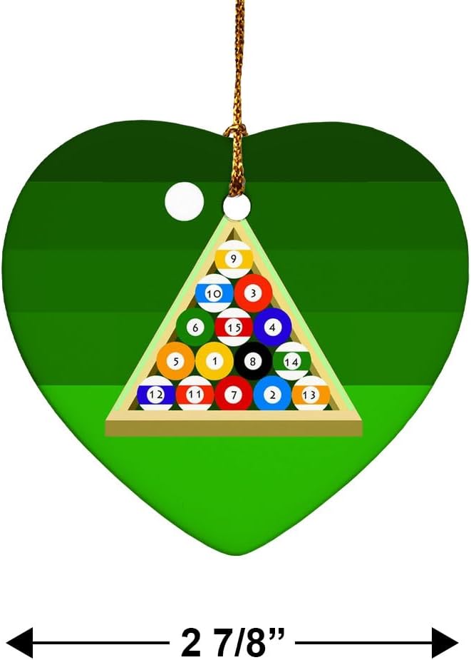 Graphics More Heart-Shaped Porcelain Christmas Tree Ornament - 28 Inch