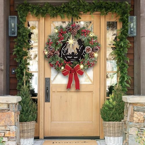 Adjustable Wreath Door Hanger Black Metal 15-25 Inch