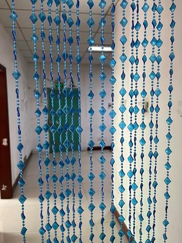 ZiDeTang Acrylic Maple Leaves Beaded Curtain Panel