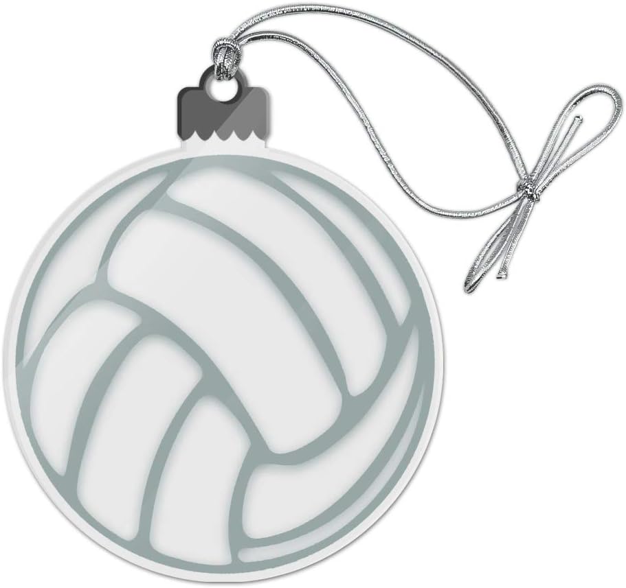 Volleyball Ball Acrylic Christmas Tree Ornament