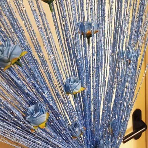 String Curtains for Doorways Room Divider with Tassels and Beads