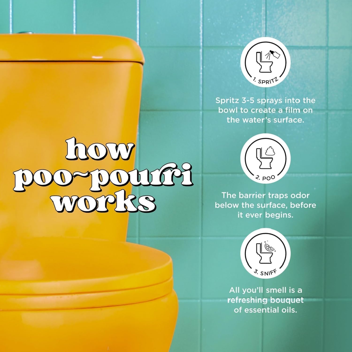 Poo-Pourri Before-You-Go Toilet Spray 5 Pack