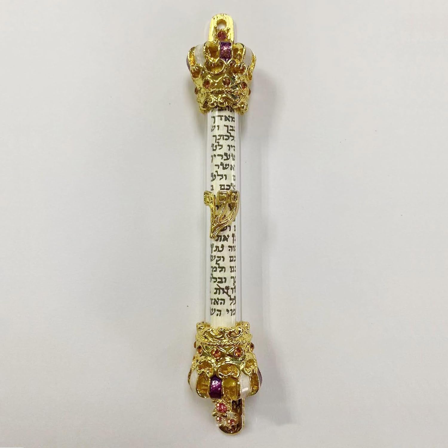 Retro Metal Mezuzah Door Decoration Religious Home Accent