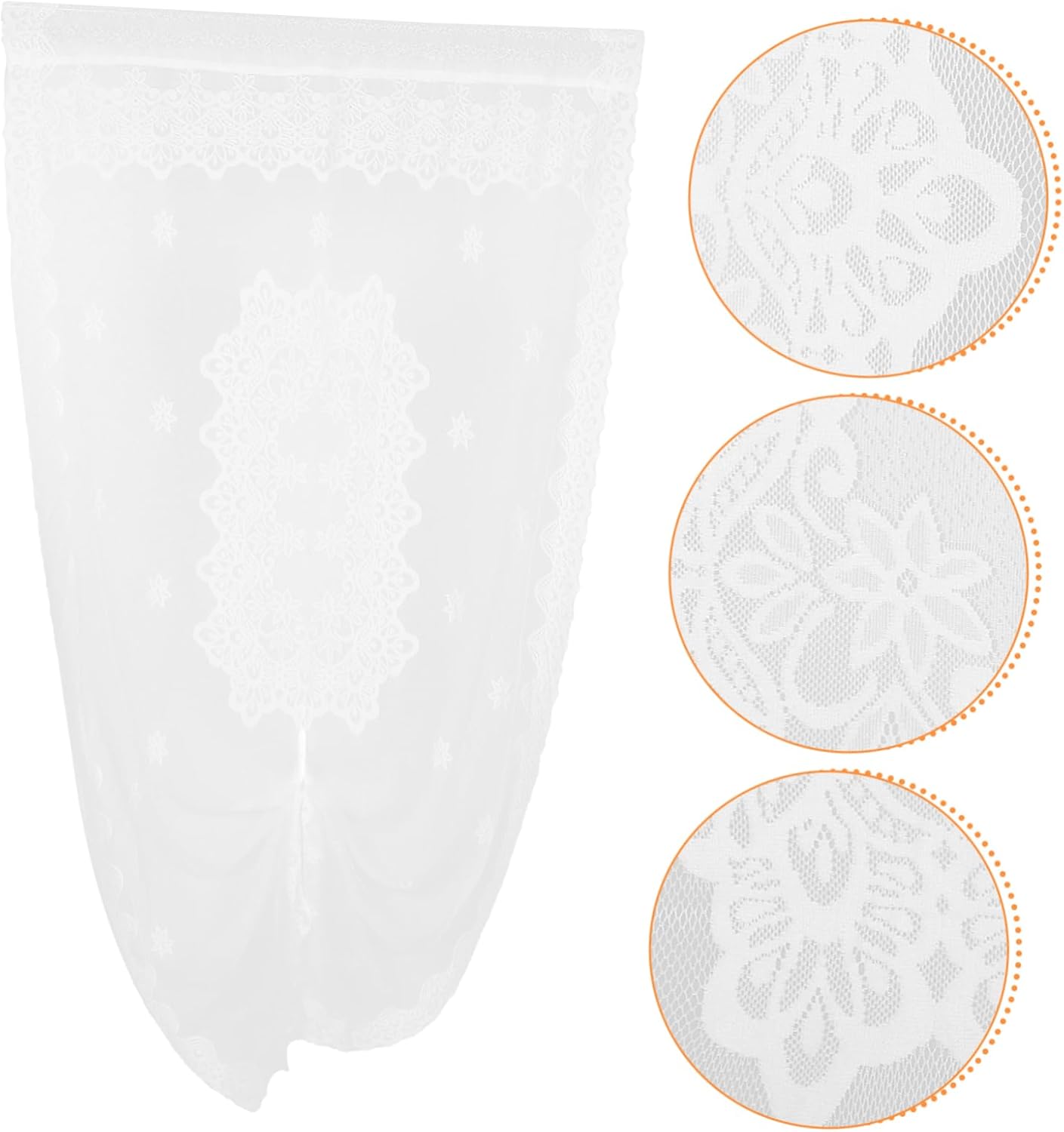 LIFKOME Elegant French Style Door Panel Curtain for Kitchen and Bedroom