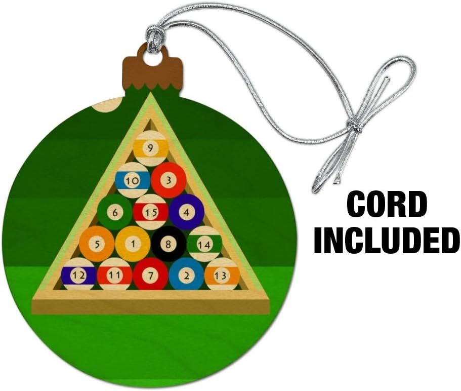 Graphics More Billiard Balls Christmas Ornament 1