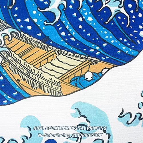 LIGICKY Noren Curtain The Great Wave Door Divider