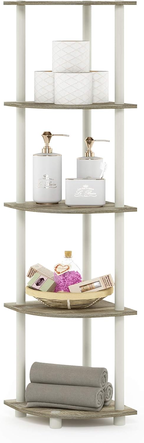 Furinno Turn-N-Tube 5 Tier Corner Display Rack