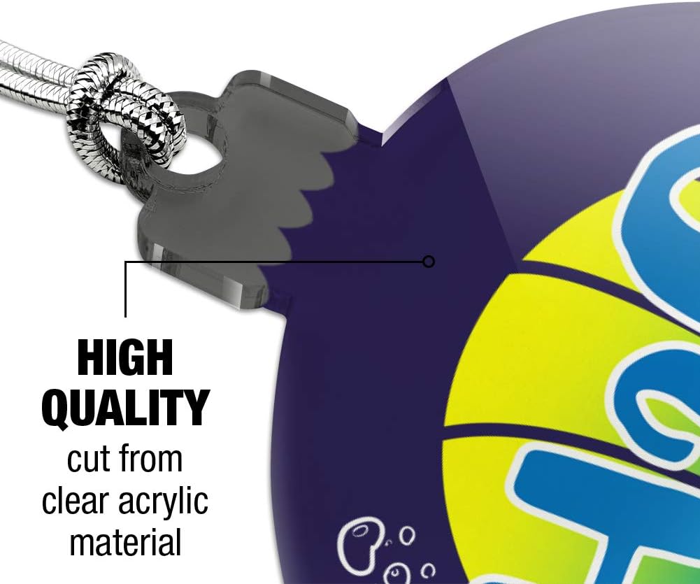 Graphics And More Water Polo Ball H2O Acrylic Christmas Ornament
