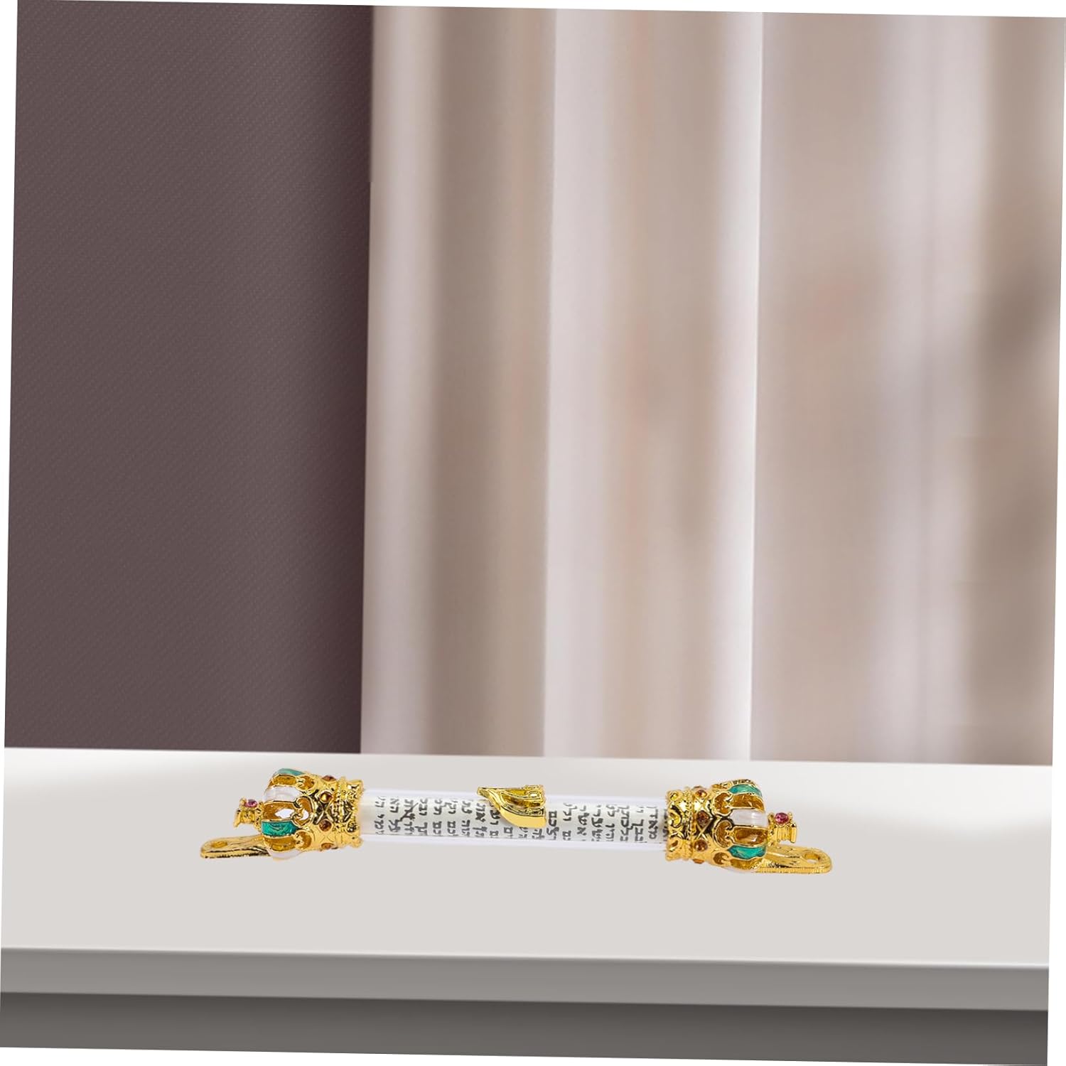 Metal Mezuzah Door Decor Lintel Religious Accent