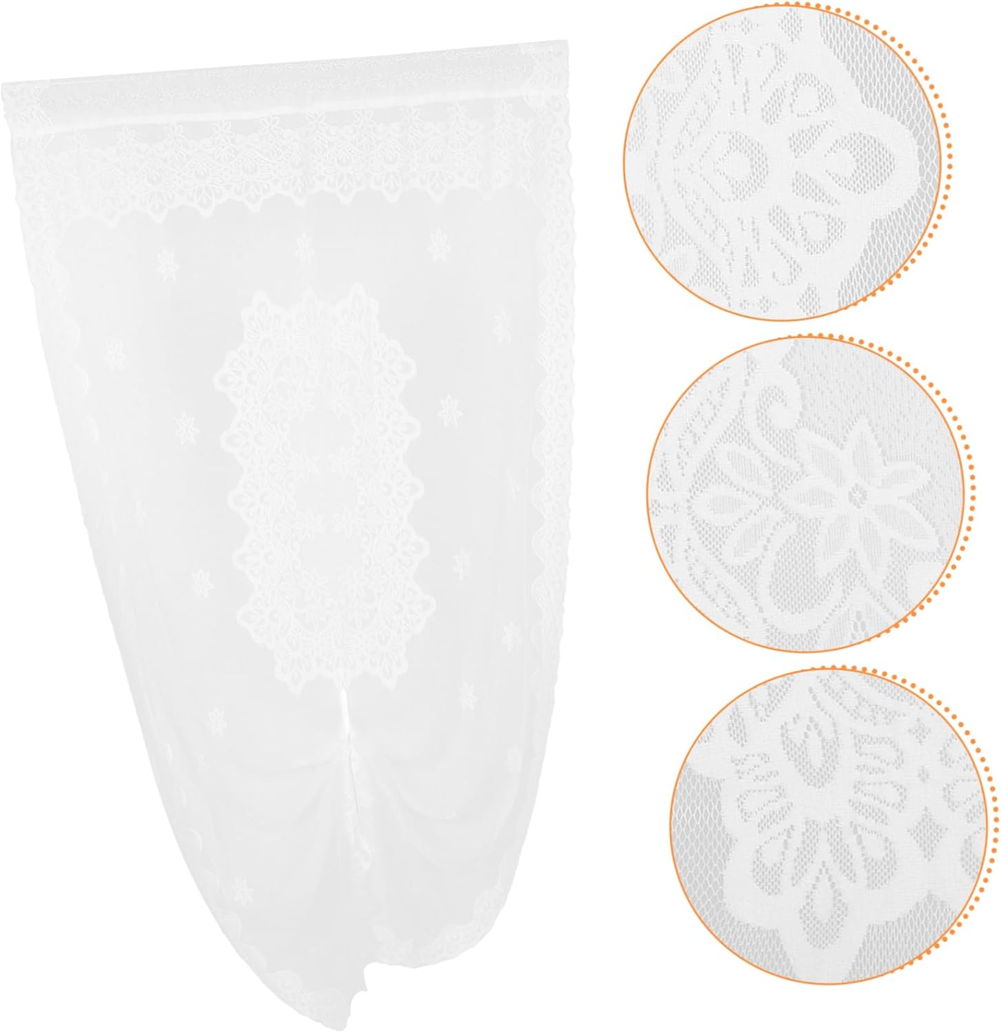 French Style Sheer Door Curtain Decorative Panel