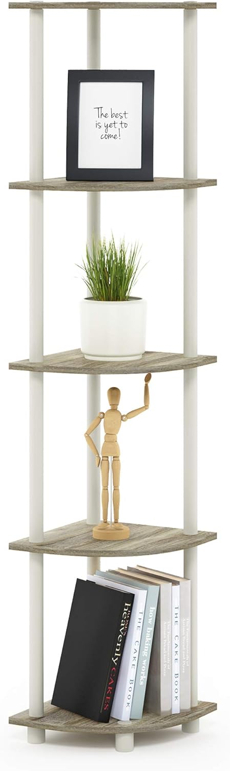 Furinno Turn-N-Tube 5 Tier Corner Display Rack