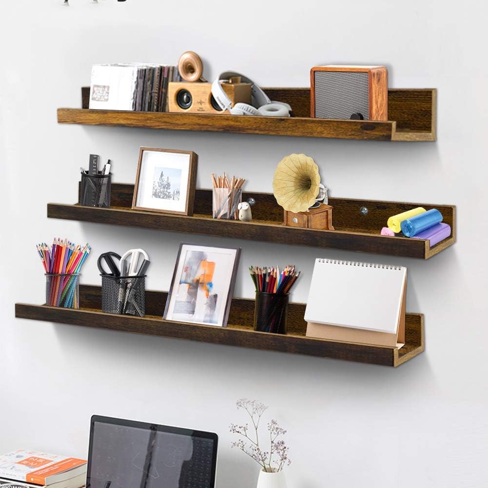 Giftgarden 36 Inch Floating Shelves Set of 3