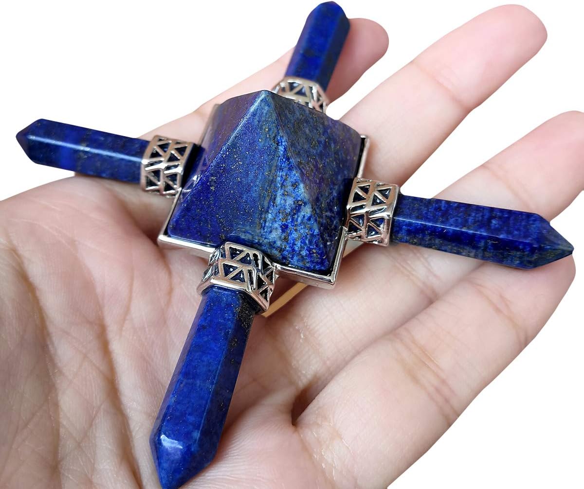 Loveliome Pyramid 4 Chakra Energy Generator with Lapis Lazuli